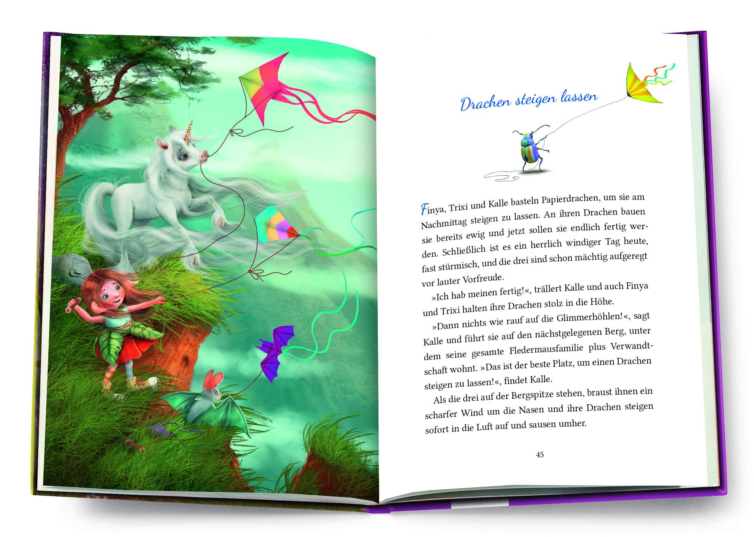 Beispielinhalt (Bild) Kleines Einhorn Funkelstern (2). Vorlesegeschichten von allerbesten Freunden