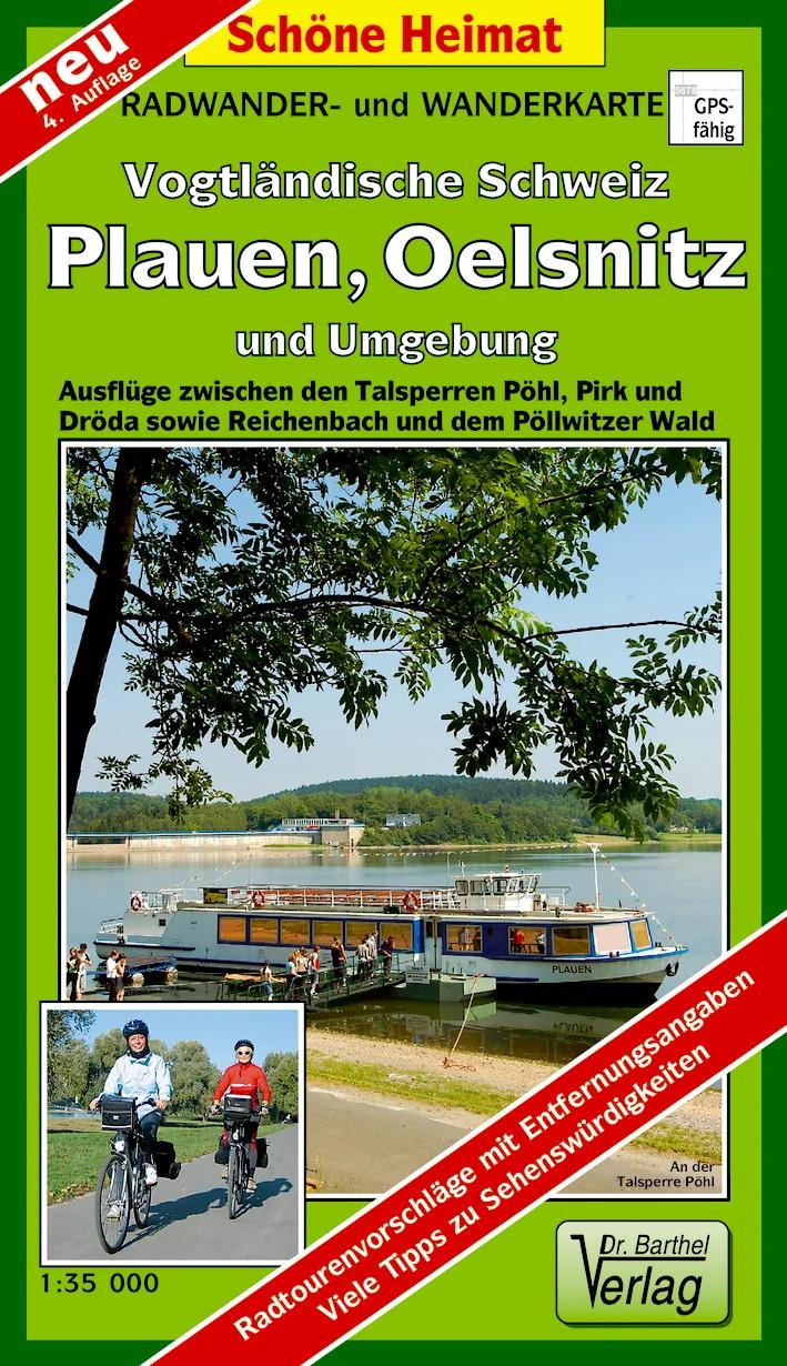Vorderes Coverbild Radwander- und Wanderkarte Plauen, Vogtländische Schweiz und Umgebung 1 : 35 000