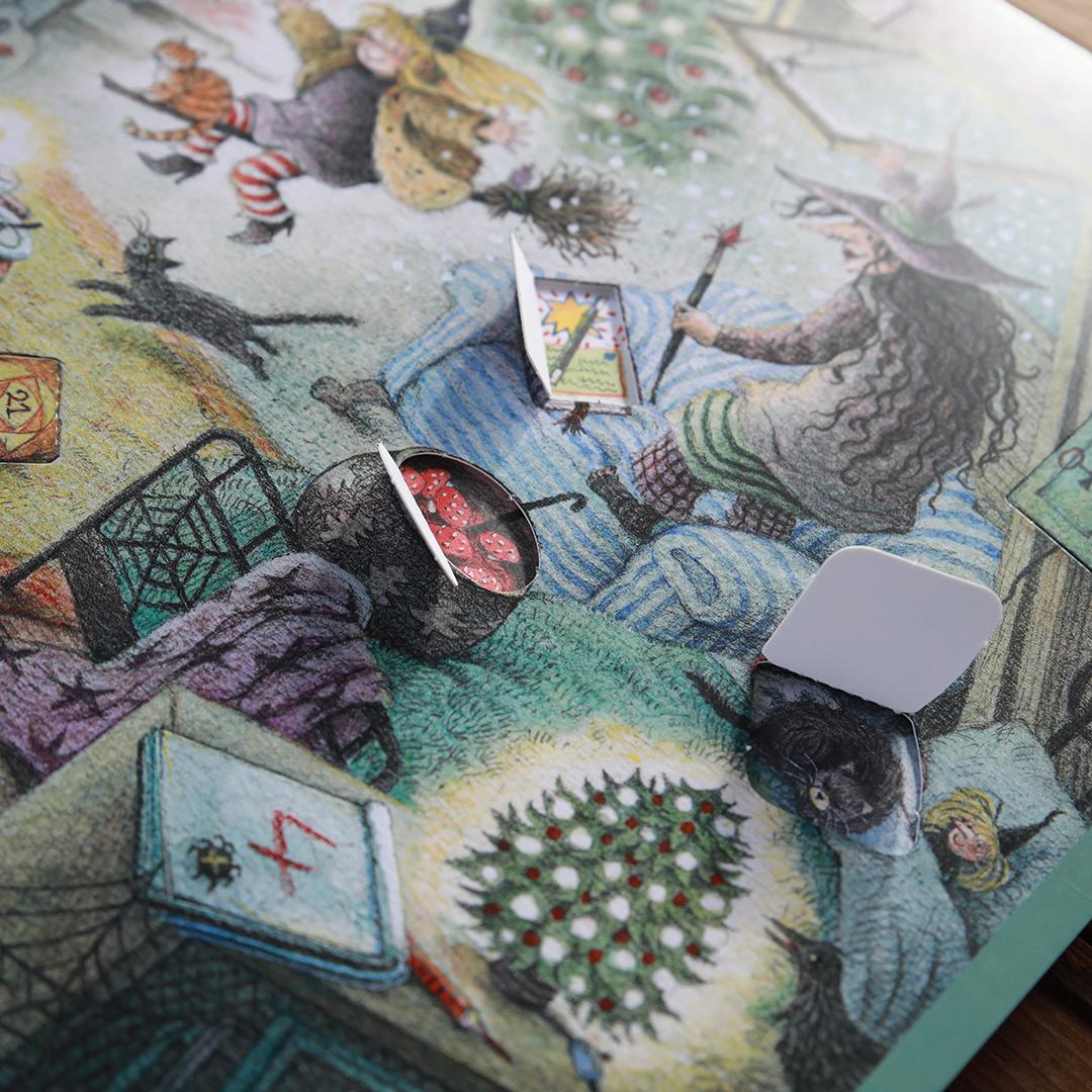 Beispielinhalt (Bild) Die kleine Hexe. Adventskalender