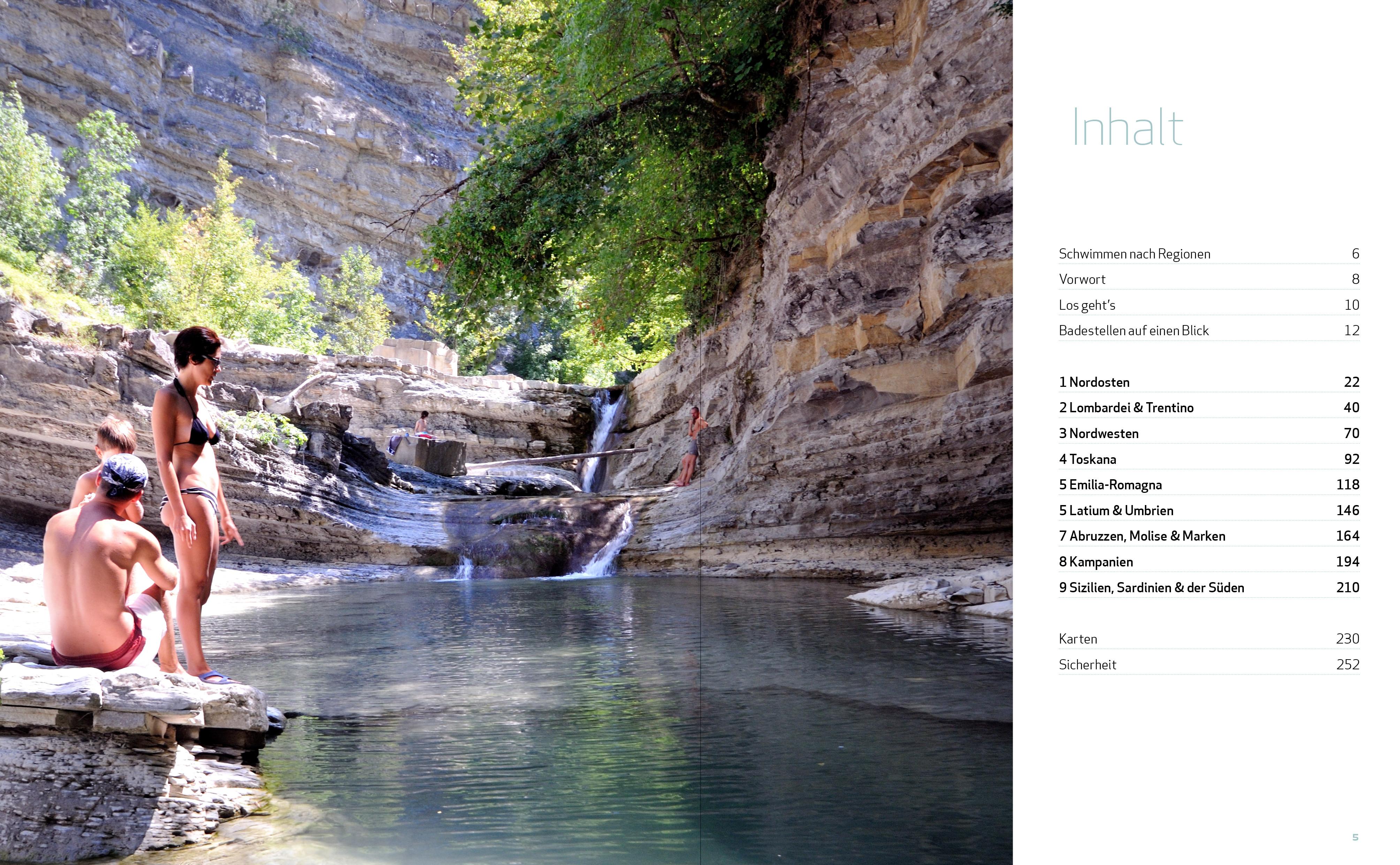 Beispielinhalt (Bild) Wild Swimming Italien