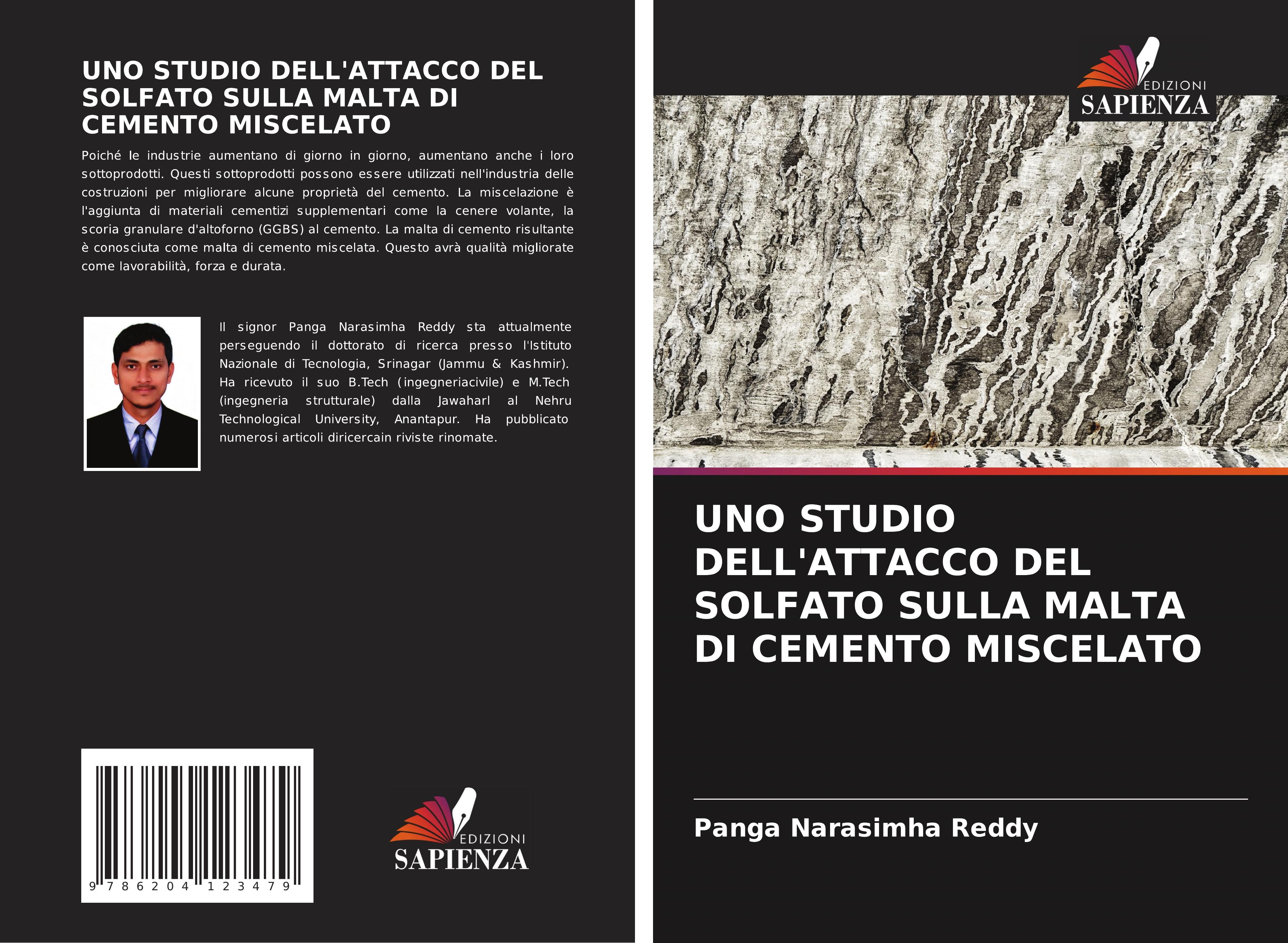 Vorderes Coverbild UNO STUDIO DELL'ATTACCO DEL SOLFATO SULLA MALTA DI CEMENTO MISCELATO