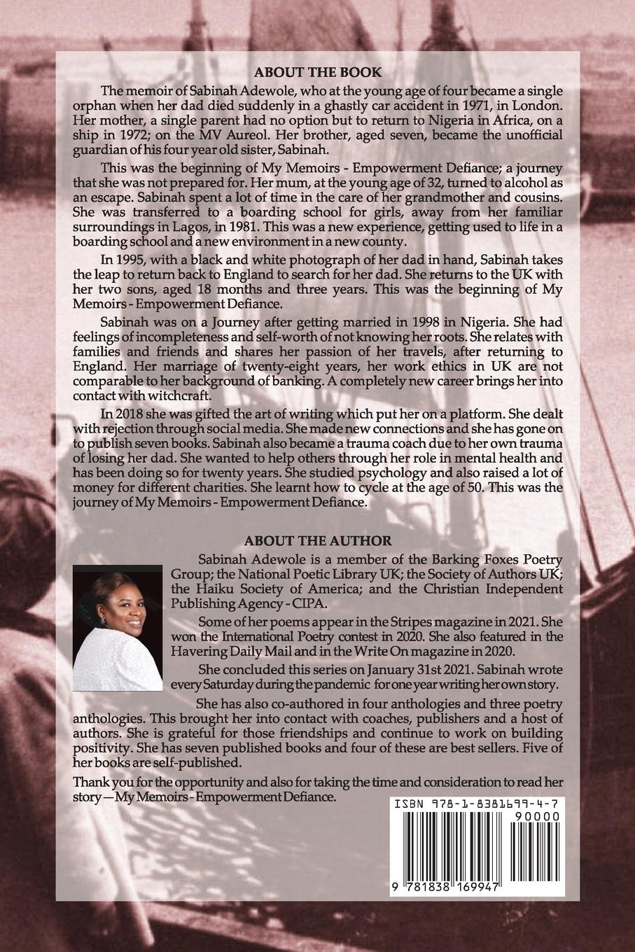 Rückseitencover My Memoirs