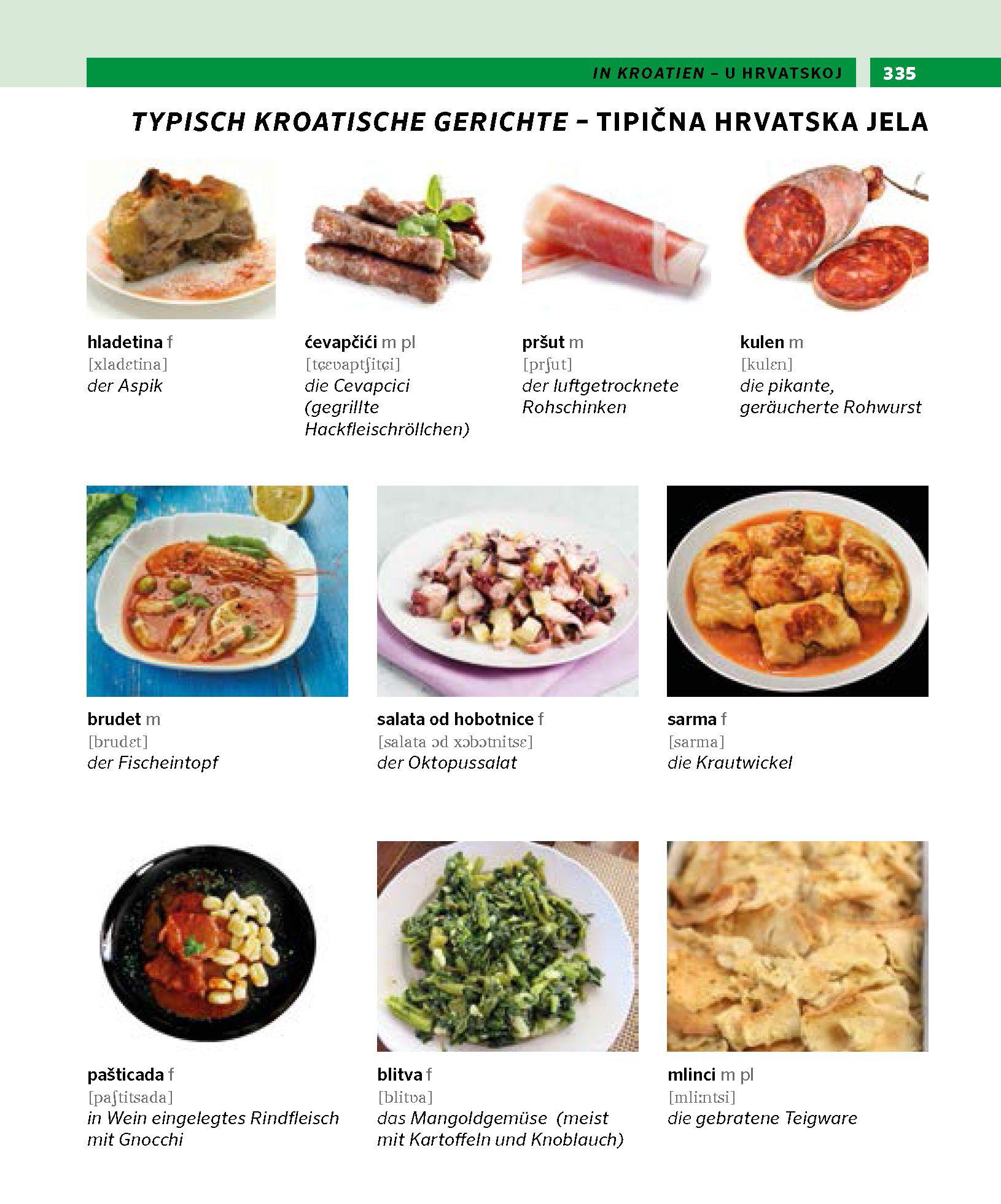 Beispielinhalt (Bild) PONS Bildwörterbuch Kroatisch