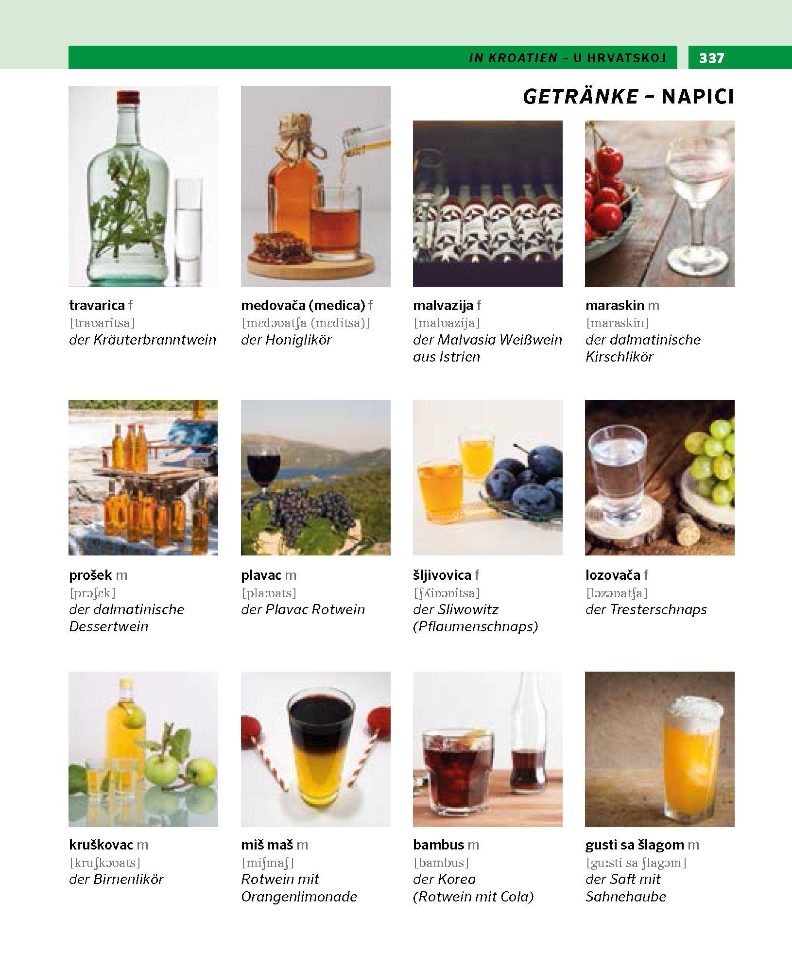 Beispielinhalt (Bild) PONS Bildwörterbuch Kroatisch