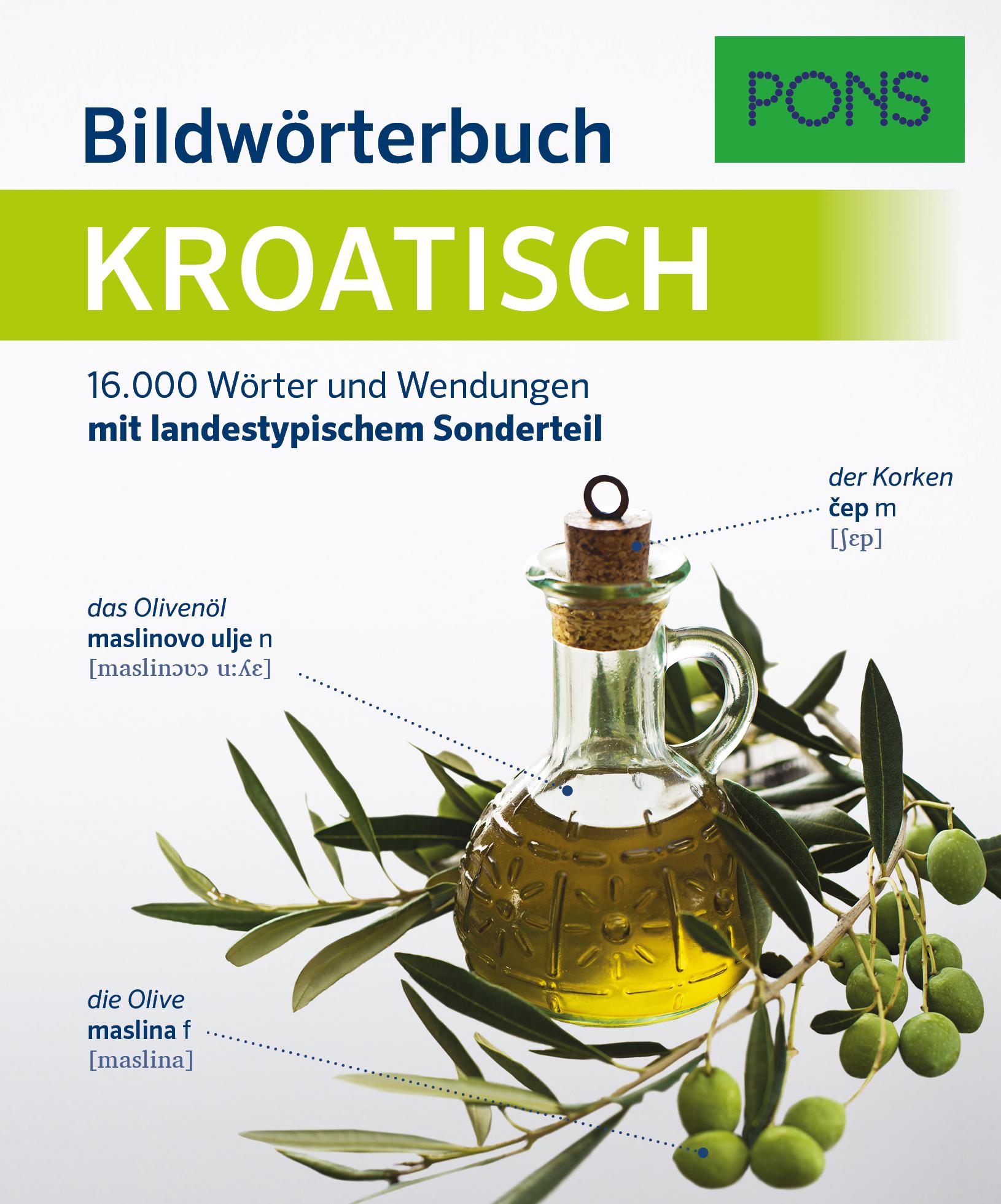 Vorderes Coverbild PONS Bildwörterbuch Kroatisch