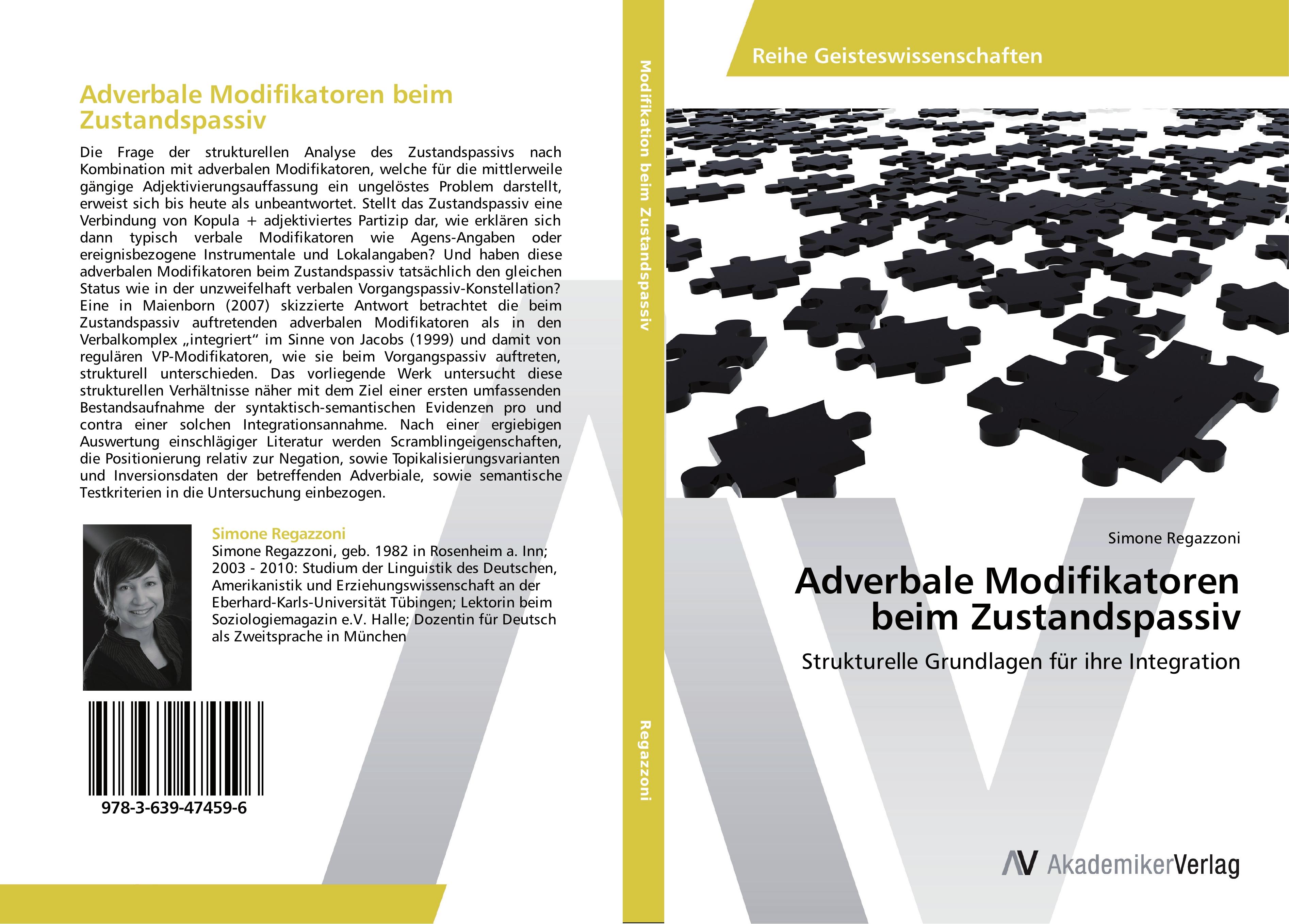 Vorderes Coverbild Adverbale Modifikatoren beim Zustandspassiv