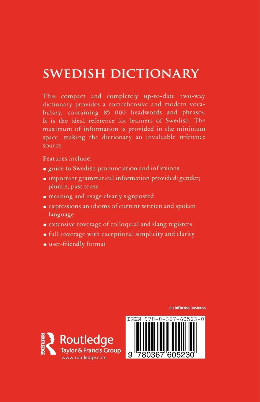 Rückseitencover Swedish Dictionary