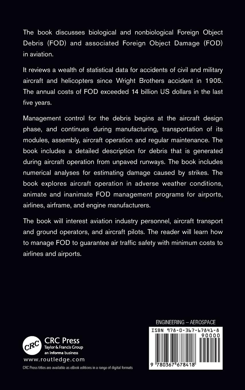 Rückseitencover Foreign Object Debris and Damage in Aviation