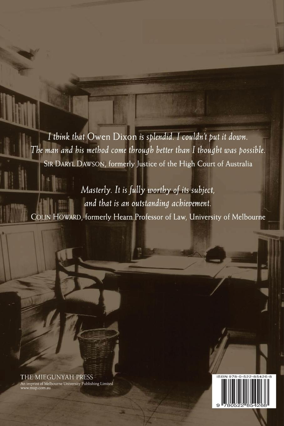 Rückseitencover Owen Dixon