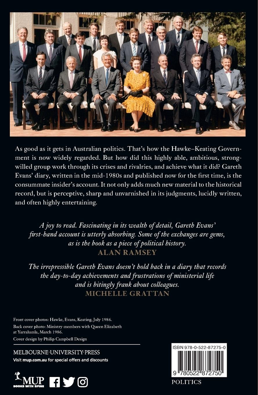 Rückseitencover Inside the Hawke-Keating Government
