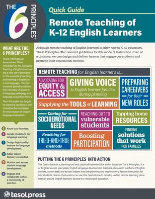 Vorderes Coverbild The 6 Principles Quick Guide: Remote Teaching of K-12 English Learners (Pack of 25)