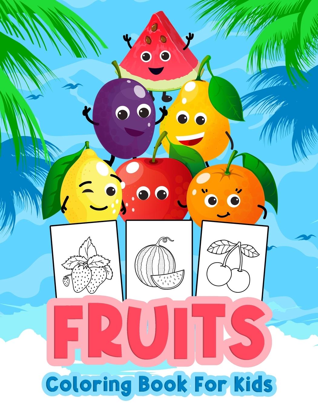 Vorderes Coverbild Fruits Coloring Book for Kids
