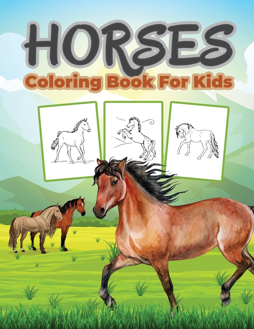 Vorderes Coverbild Horse Coloring Book for Kids