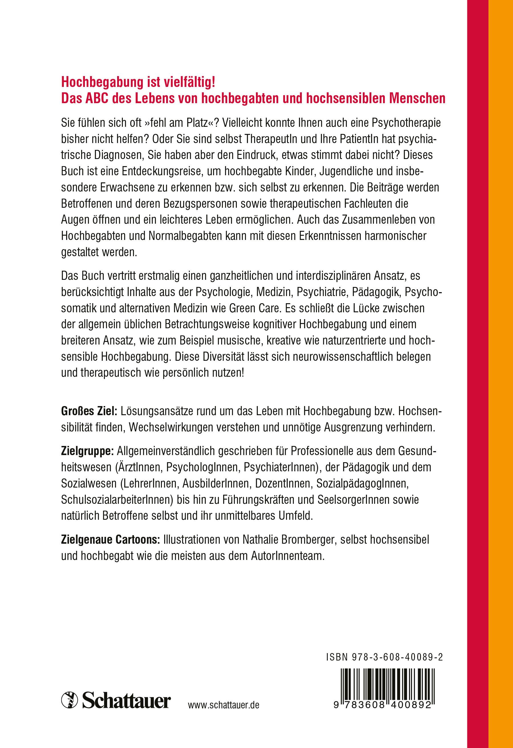 Rückseitencover Hochbegabung und Hochsensibilität