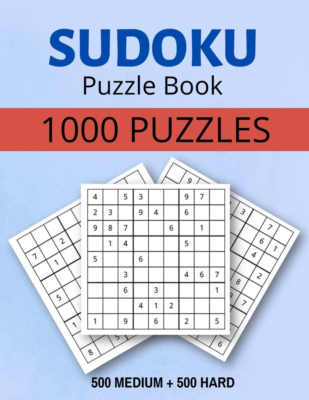 Vorderes Coverbild Sudoku Puzzle Book |1000 Puzzles |Medium and Hard