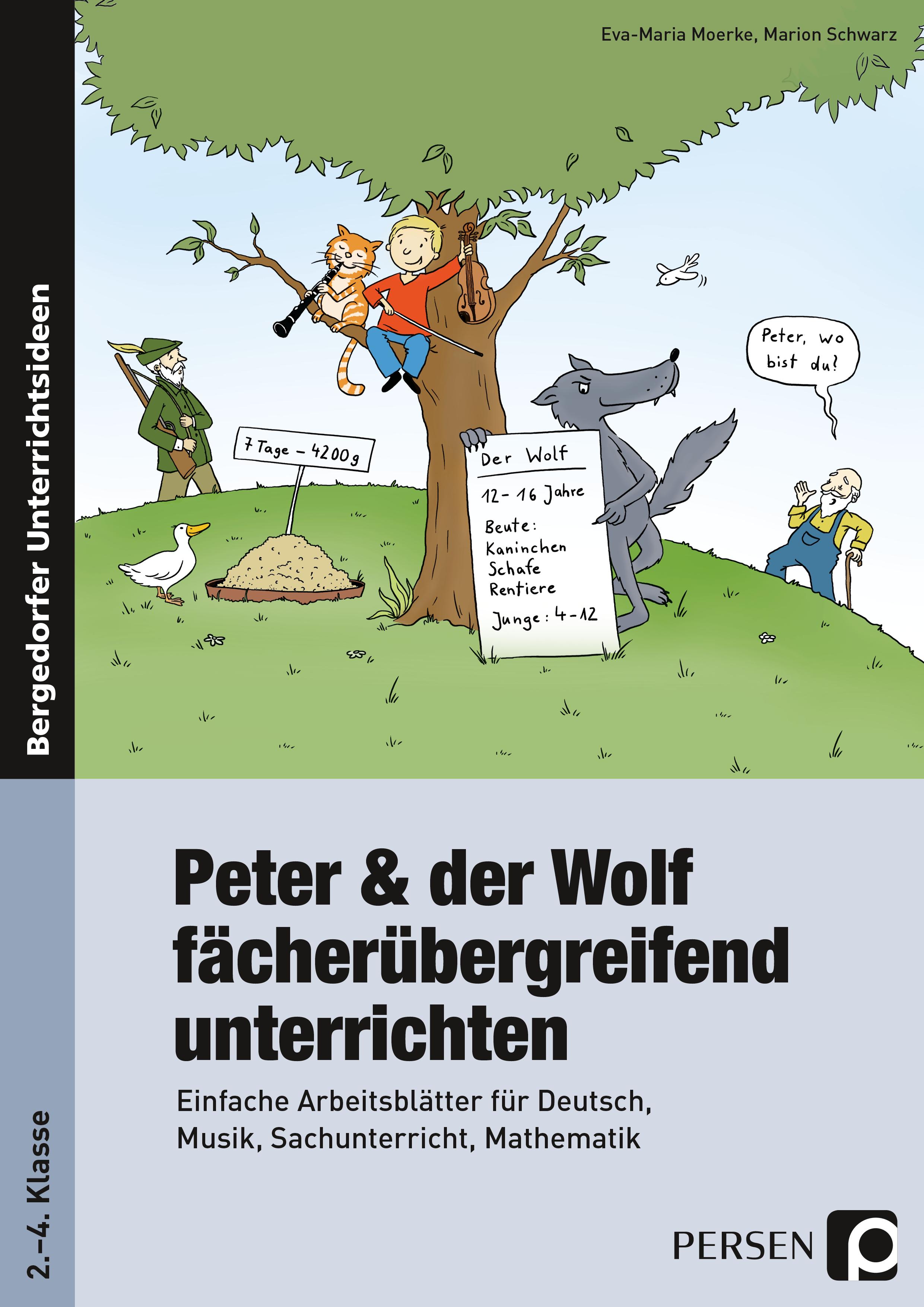 Vorderes Coverbild Peter und der Wolf fächerübergreifend unterrichten