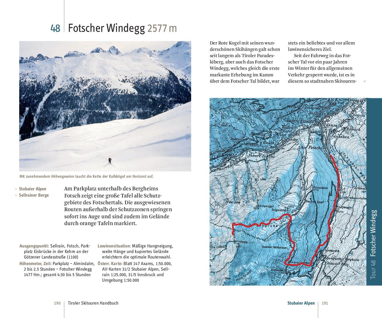 Beispielinhalt (Bild) Tiroler Skitouren Handbuch