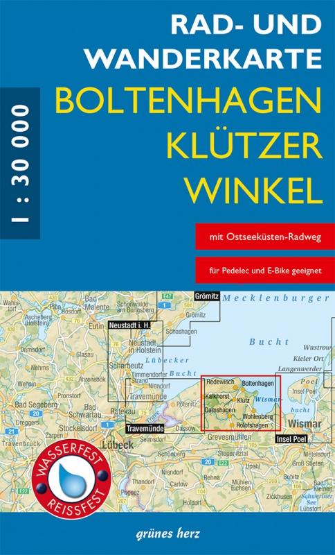 Vorderes Coverbild Rad- und Wanderkarte Boltenhagen, Klützer Winkel 1:30 000
