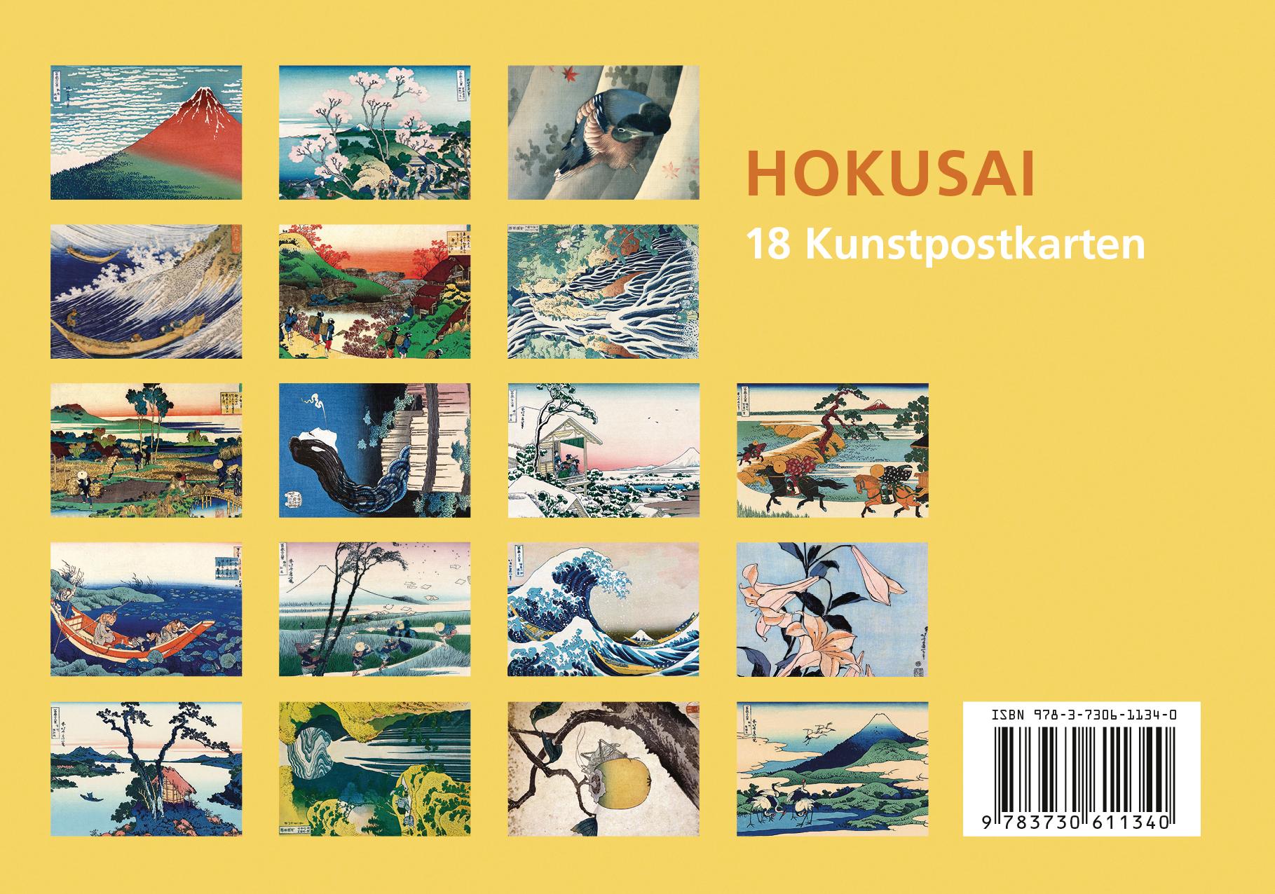 Beispielinhalt (Bild) Postkarten-Set Katsushika Hokusai