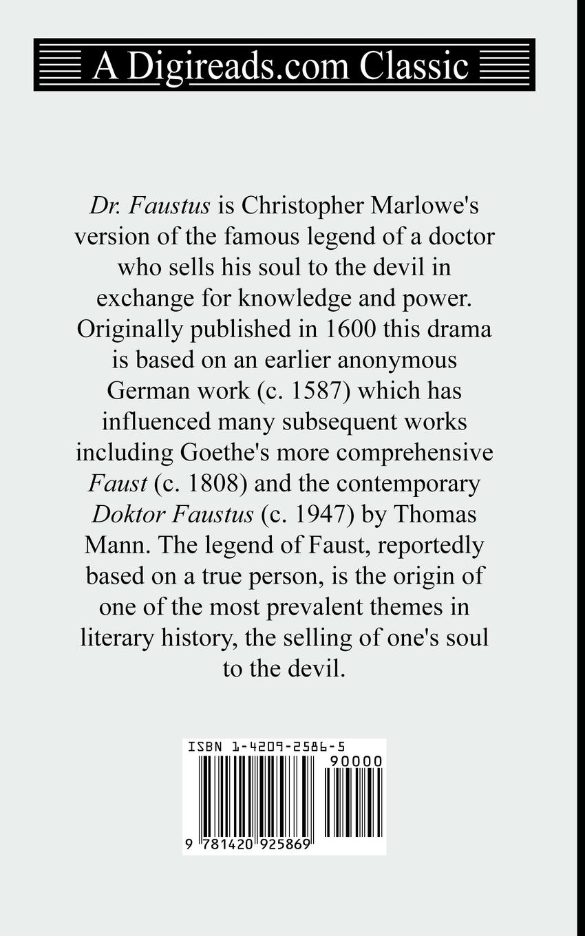 Rückseitencover Dr. Faustus