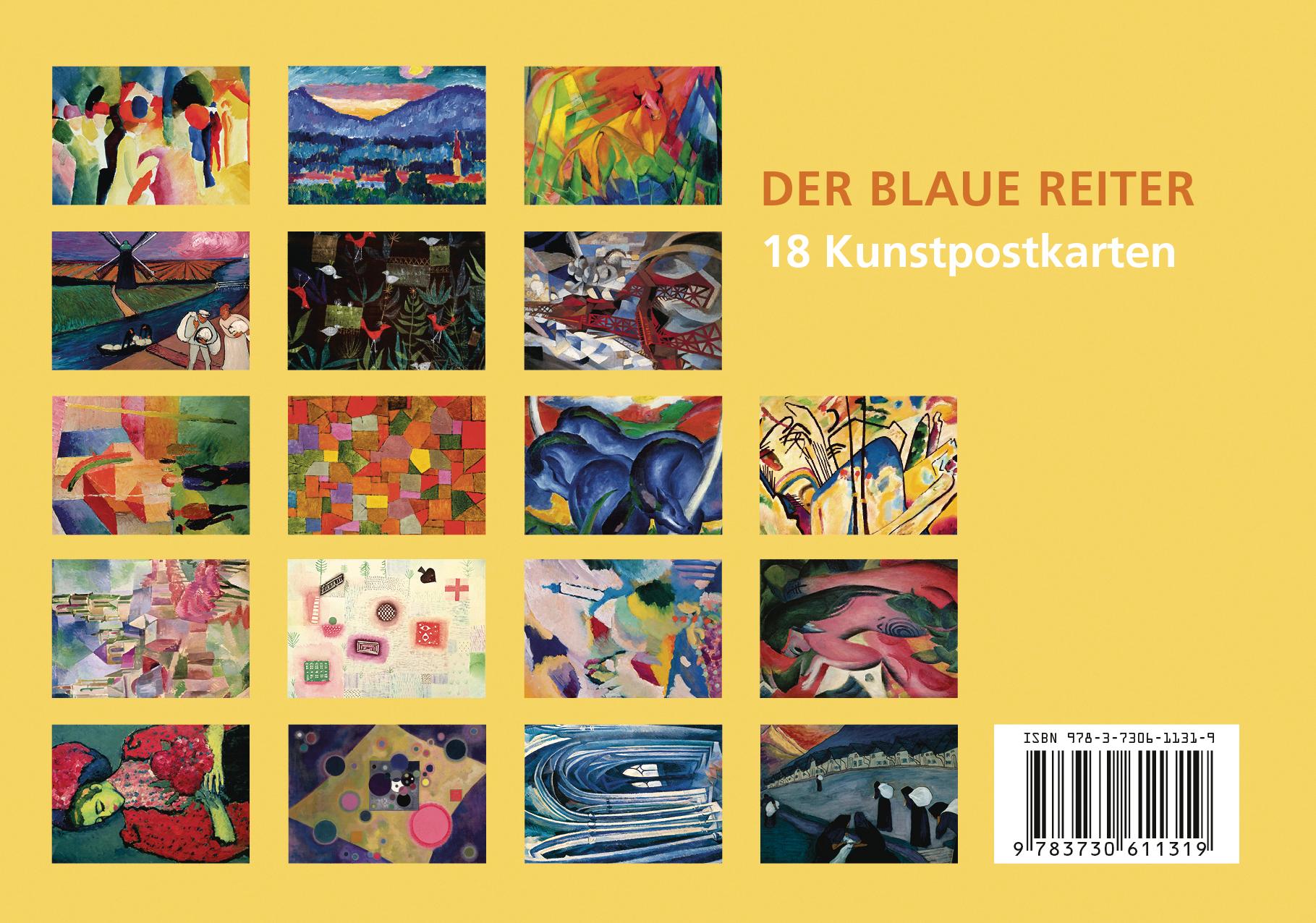Beispielinhalt (Bild) Postkarten-Set Der Blaue Reiter