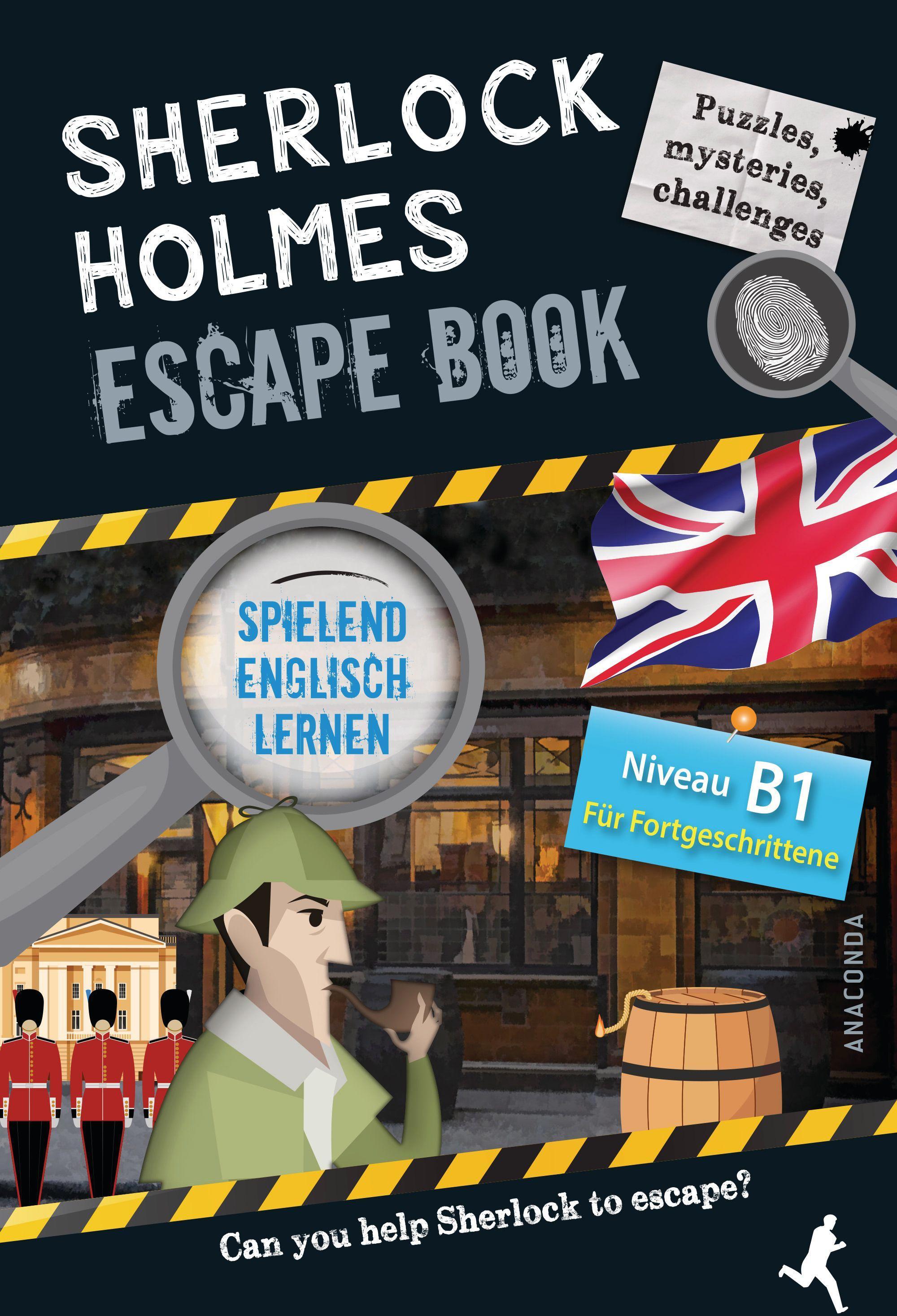Vorderes Coverbild Sherlock Holmes Escape Book. Spielend Englisch lernen - für Fortgeschrittene Sprachniveau B1