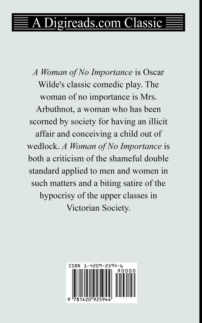 Rückseitencover A Woman of No Importance