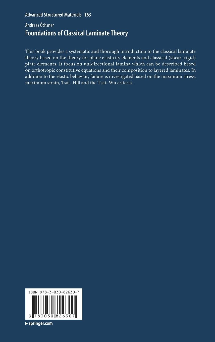 Rückseitencover Foundations of Classical Laminate Theory