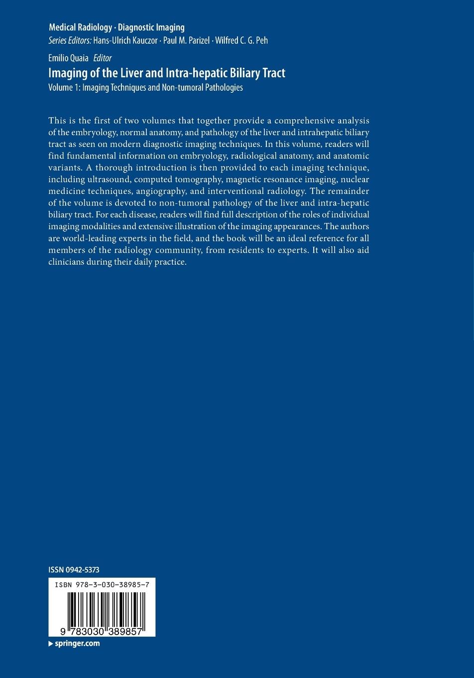 Rückseitencover Imaging of the Liver and Intra-hepatic Biliary Tract