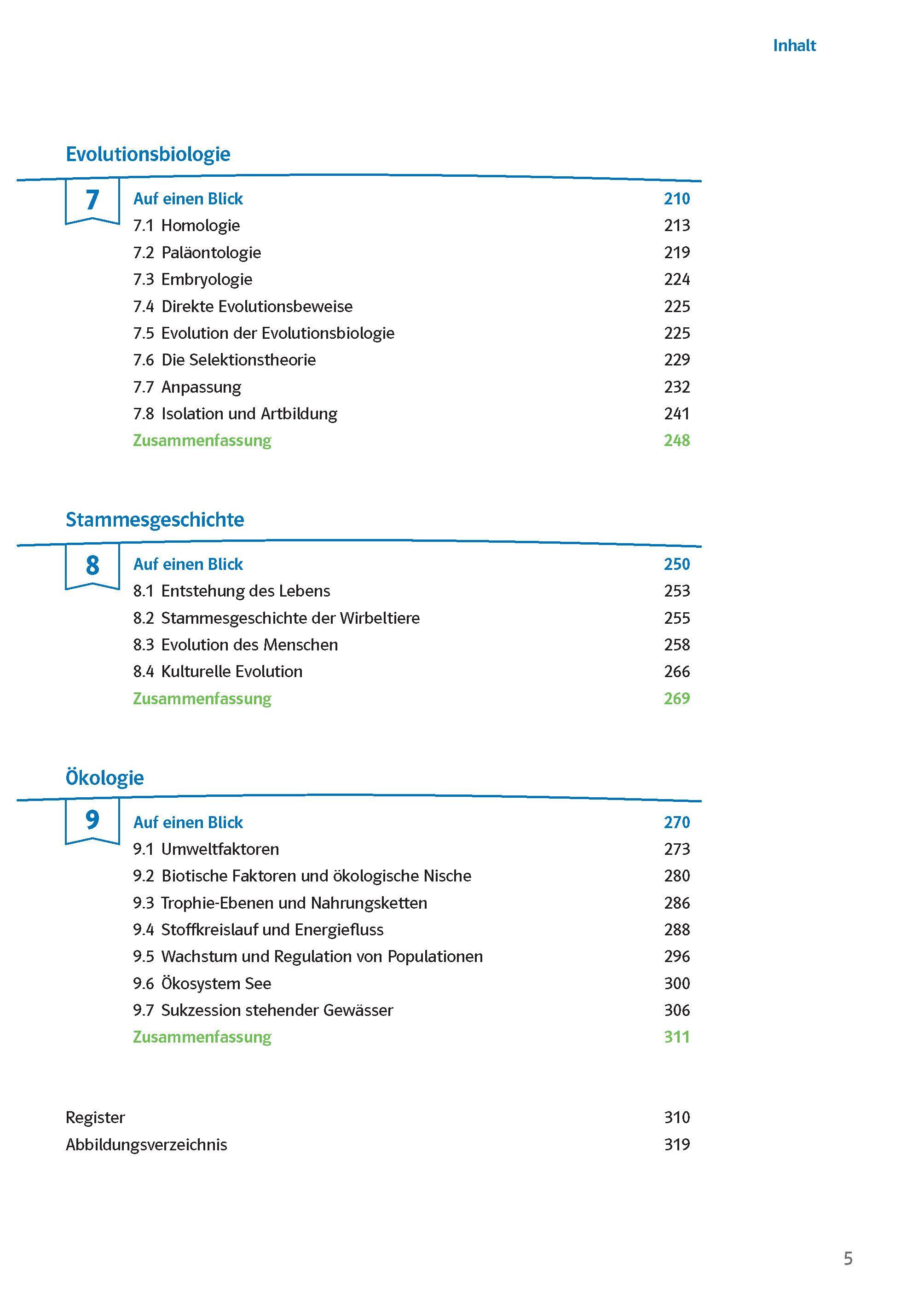 Beispielinhalt (Bild) Sicher im Abi Oberstufen-Wissen Biologie