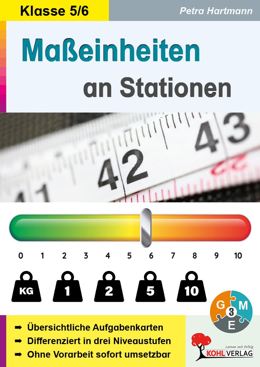 Vorderes Coverbild Maßeinheiten an Stationen / Klasse 5-6