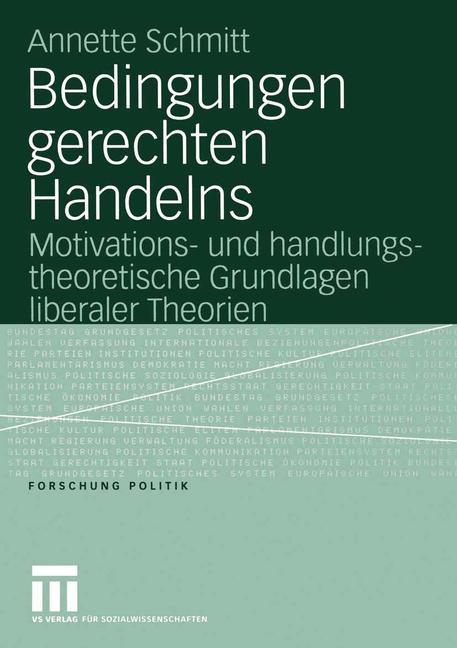 Vorderes Coverbild Bedingungen gerechten Handelns