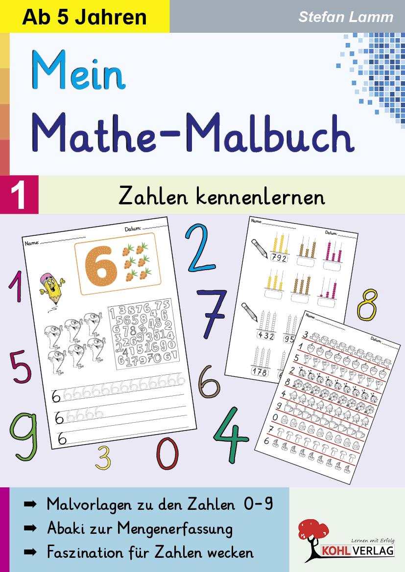 Vorderes Coverbild Mein Mathe-Malbuch / Band 1: Zahlen kennenlernen