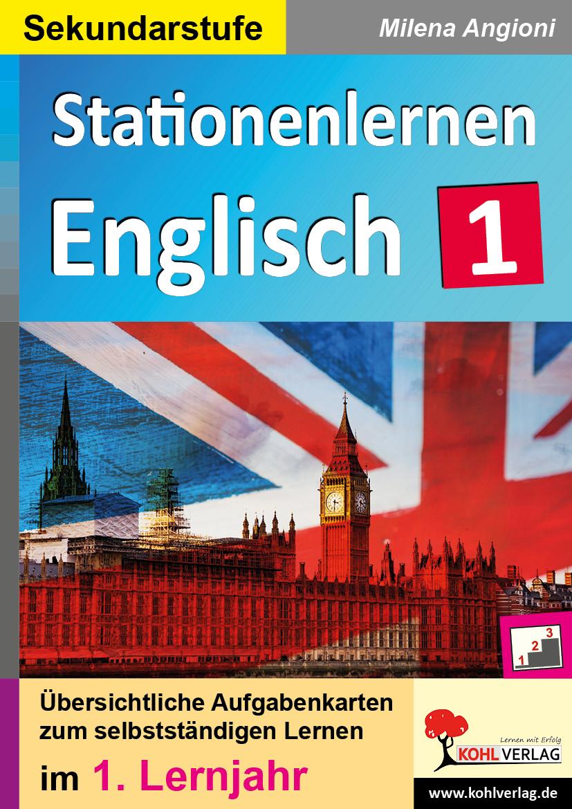 Vorderes Coverbild Stationenlernen Englisch / 1. Lernjahr