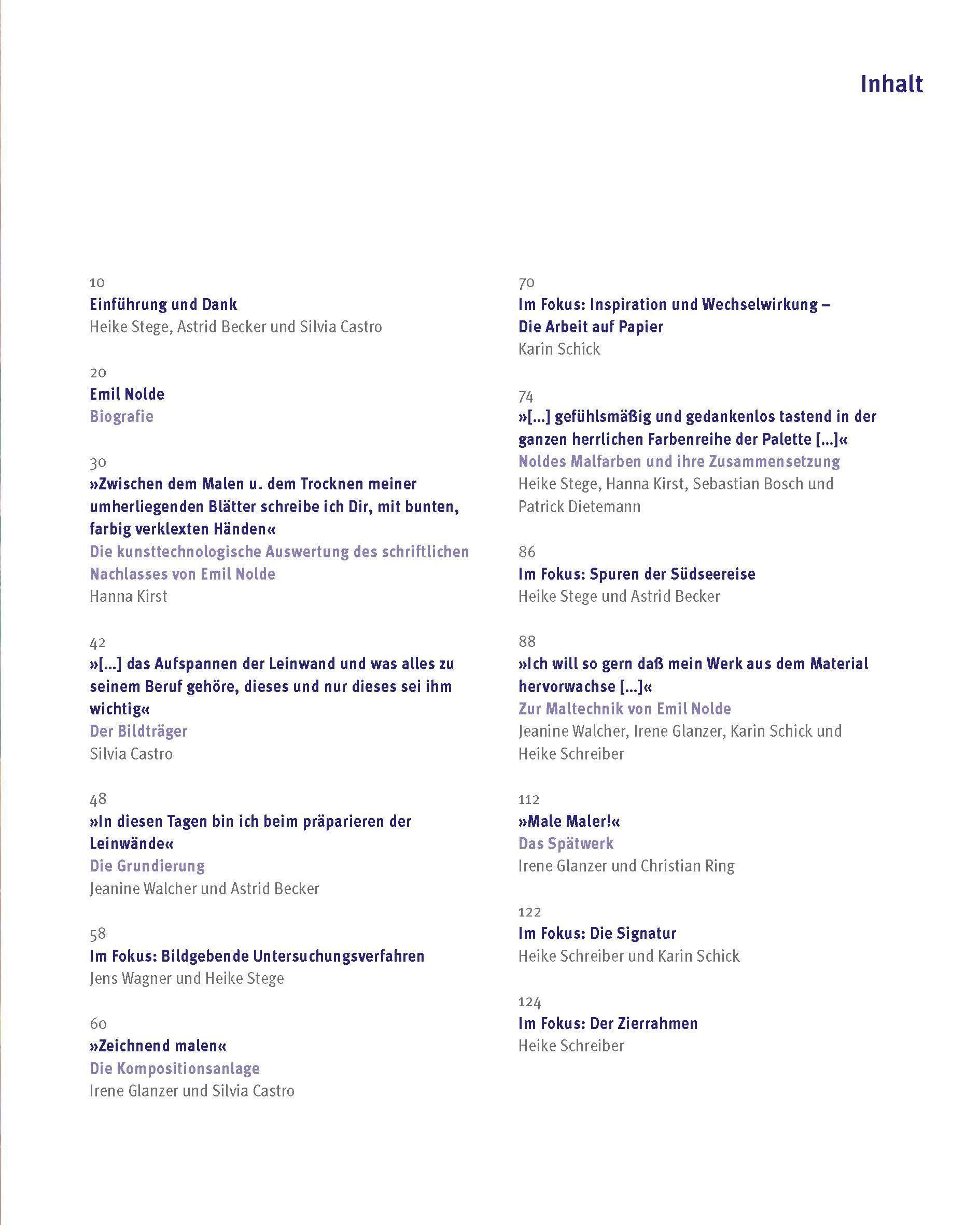 Beispielinhalt (Bild) Emil Noldes Malweise