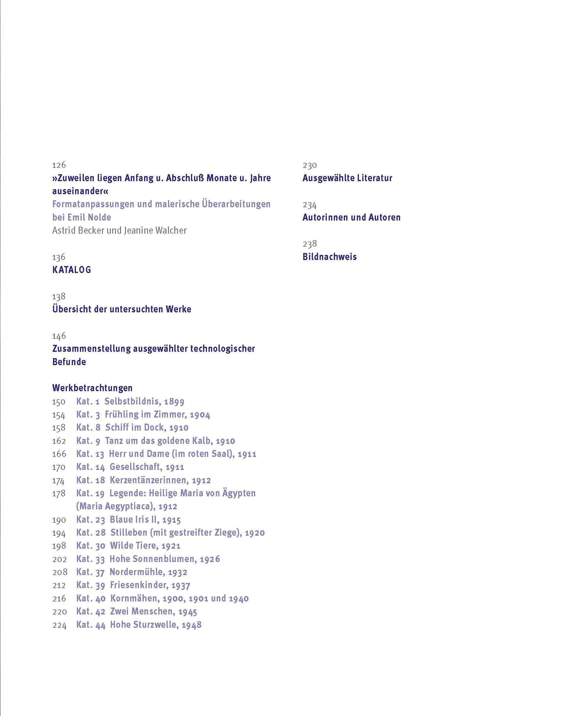 Beispielinhalt (Bild) Emil Noldes Malweise