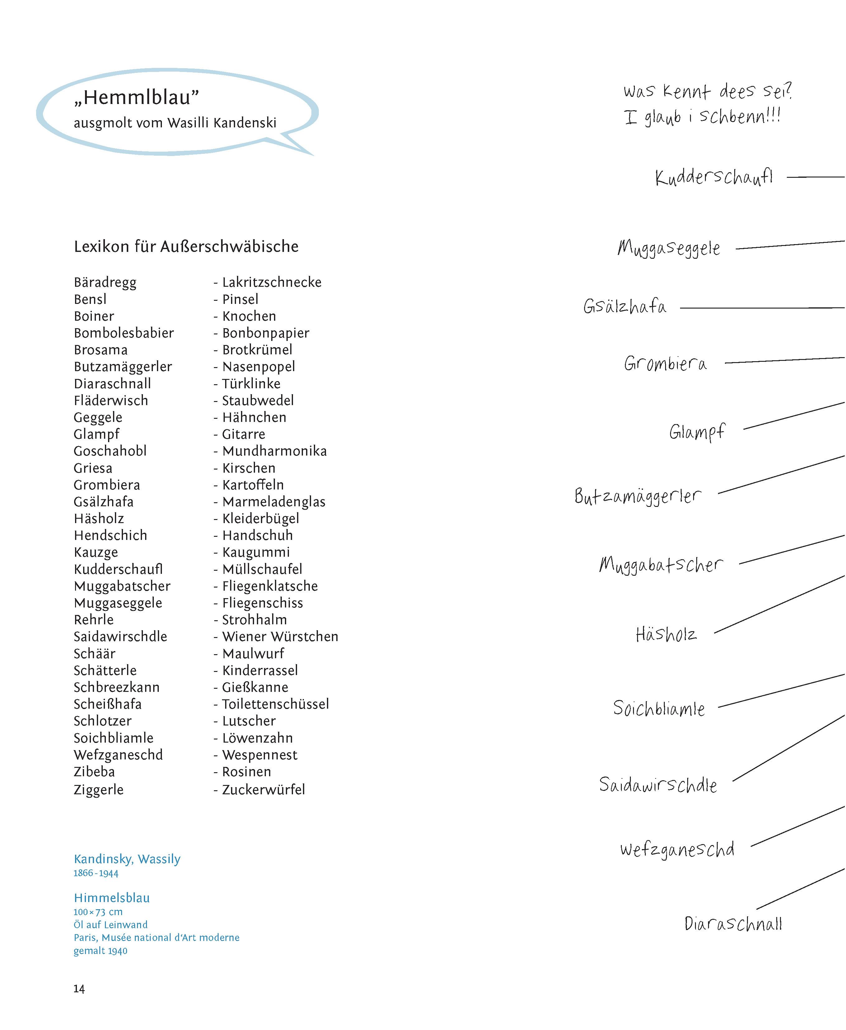 Beispielinhalt (Bild) Langenscheidt Schwäbisch ist (k)eine Kunst