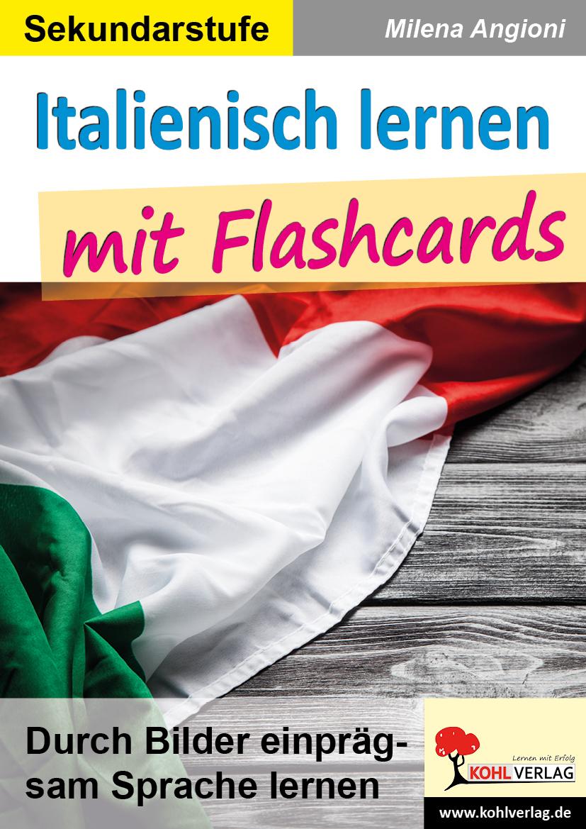 Vorderes Coverbild Italienisch lernen mit Flashcards