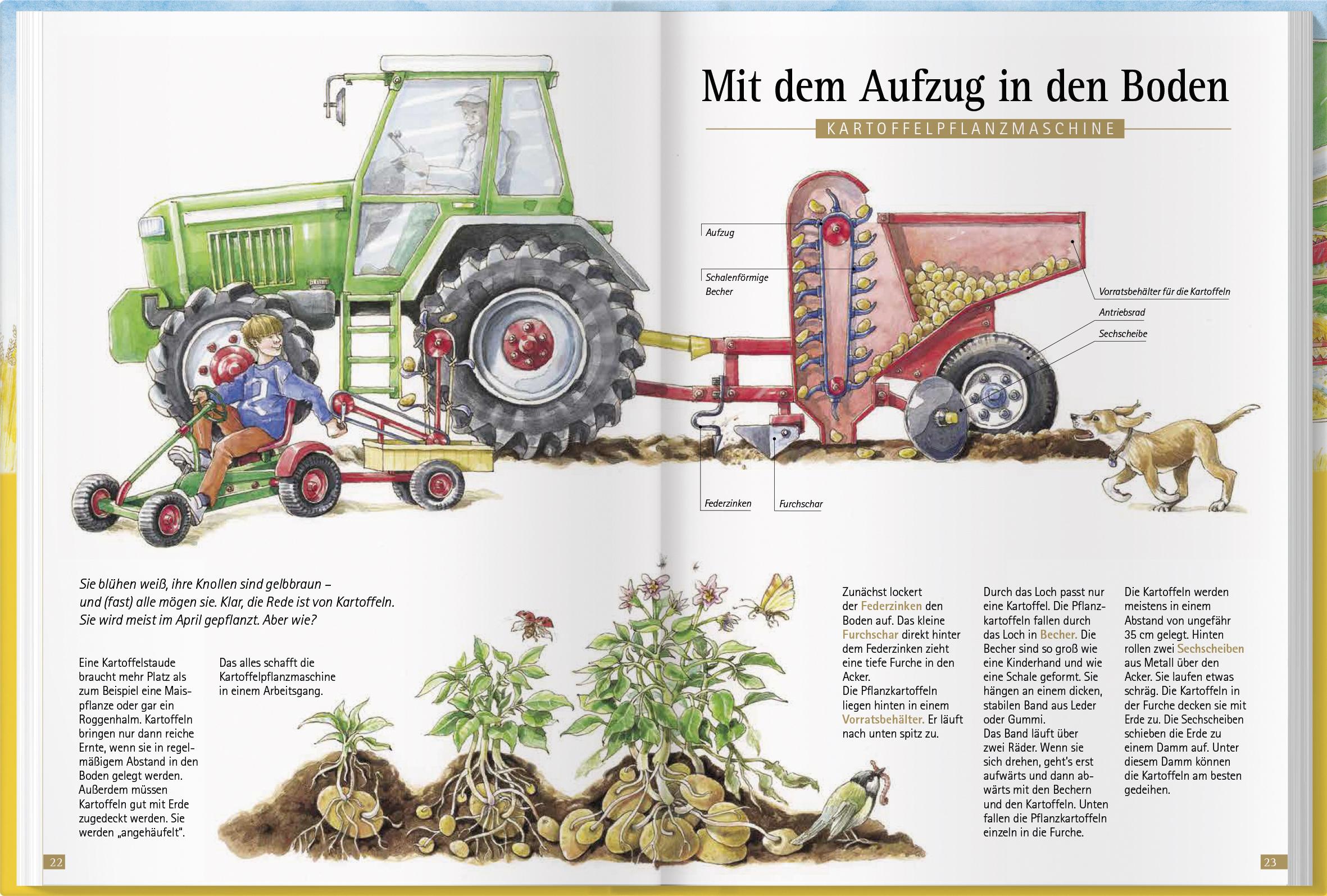Beispielinhalt (Bild) Was brummt da auf dem Bauernhof?