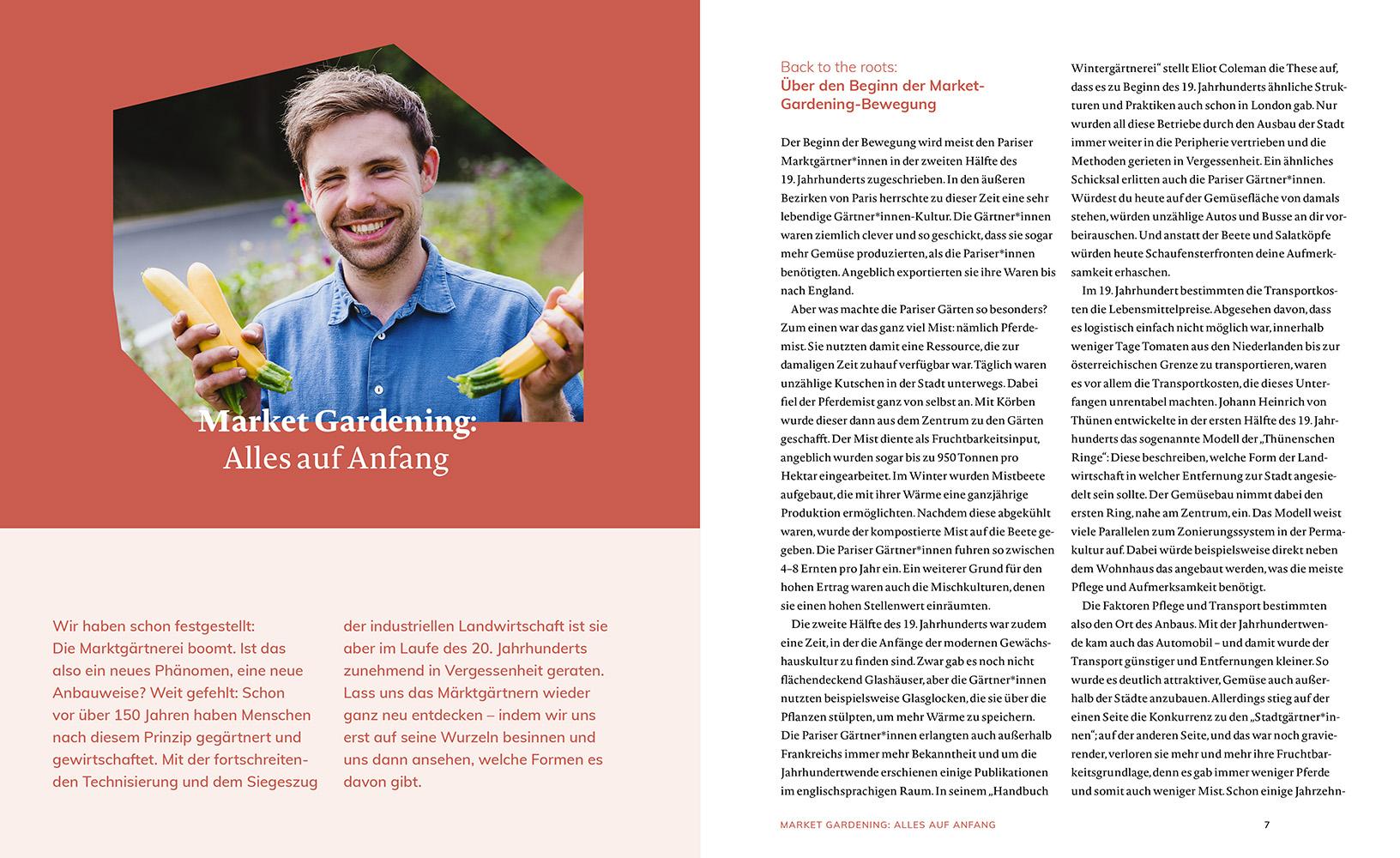 Beispielinhalt (Bild) Market Gardening & Agroforst