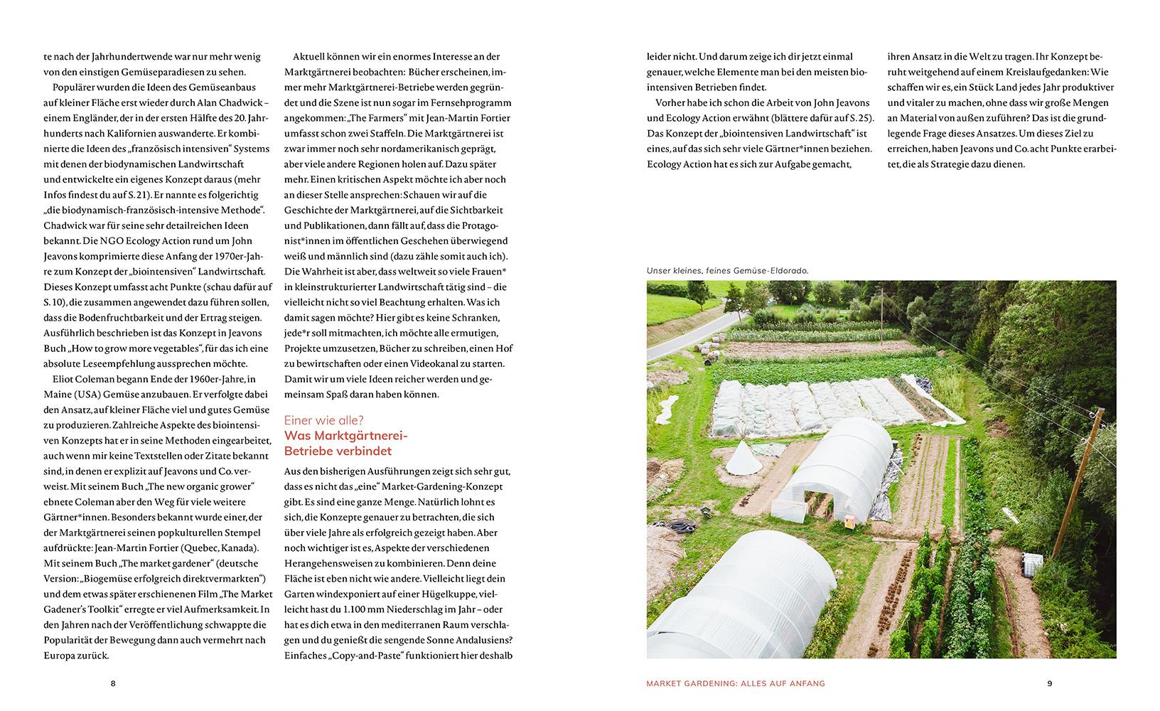 Beispielinhalt (Bild) Market Gardening & Agroforst