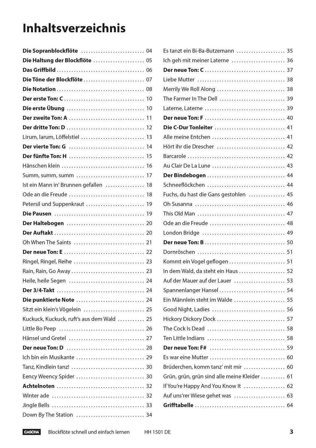 Beispielinhalt (Bild) Blockflöte - Schnell und einfach lernen mit QR-Codes