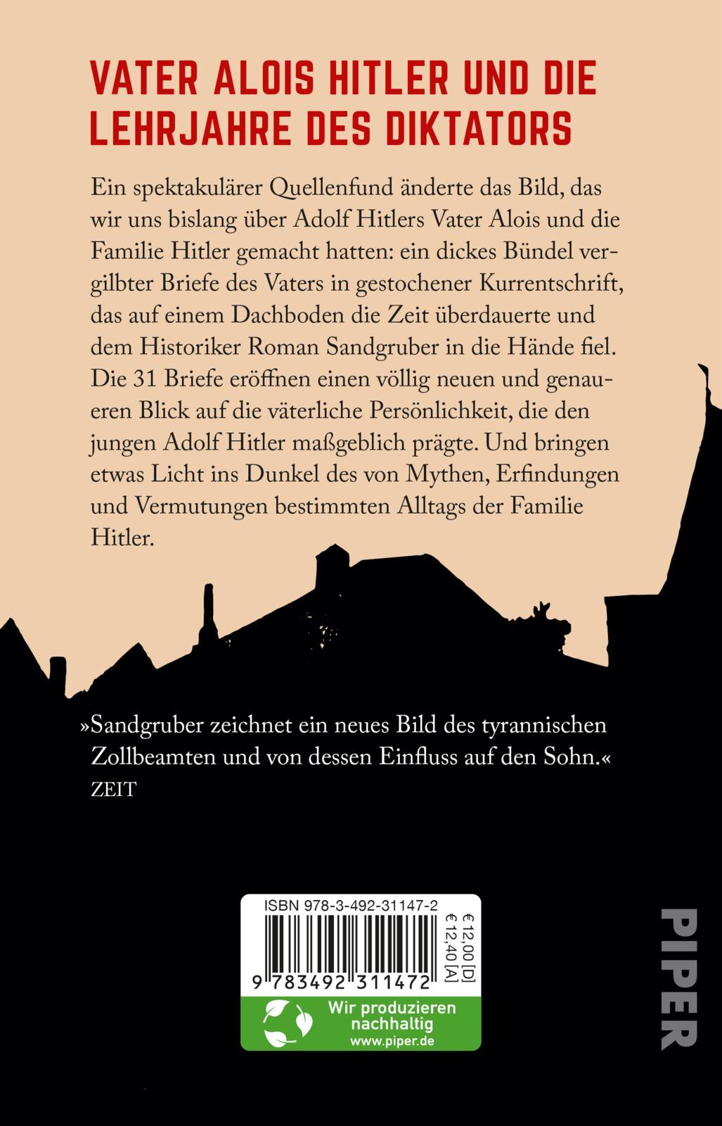 Rückseitencover Hitlers Vater