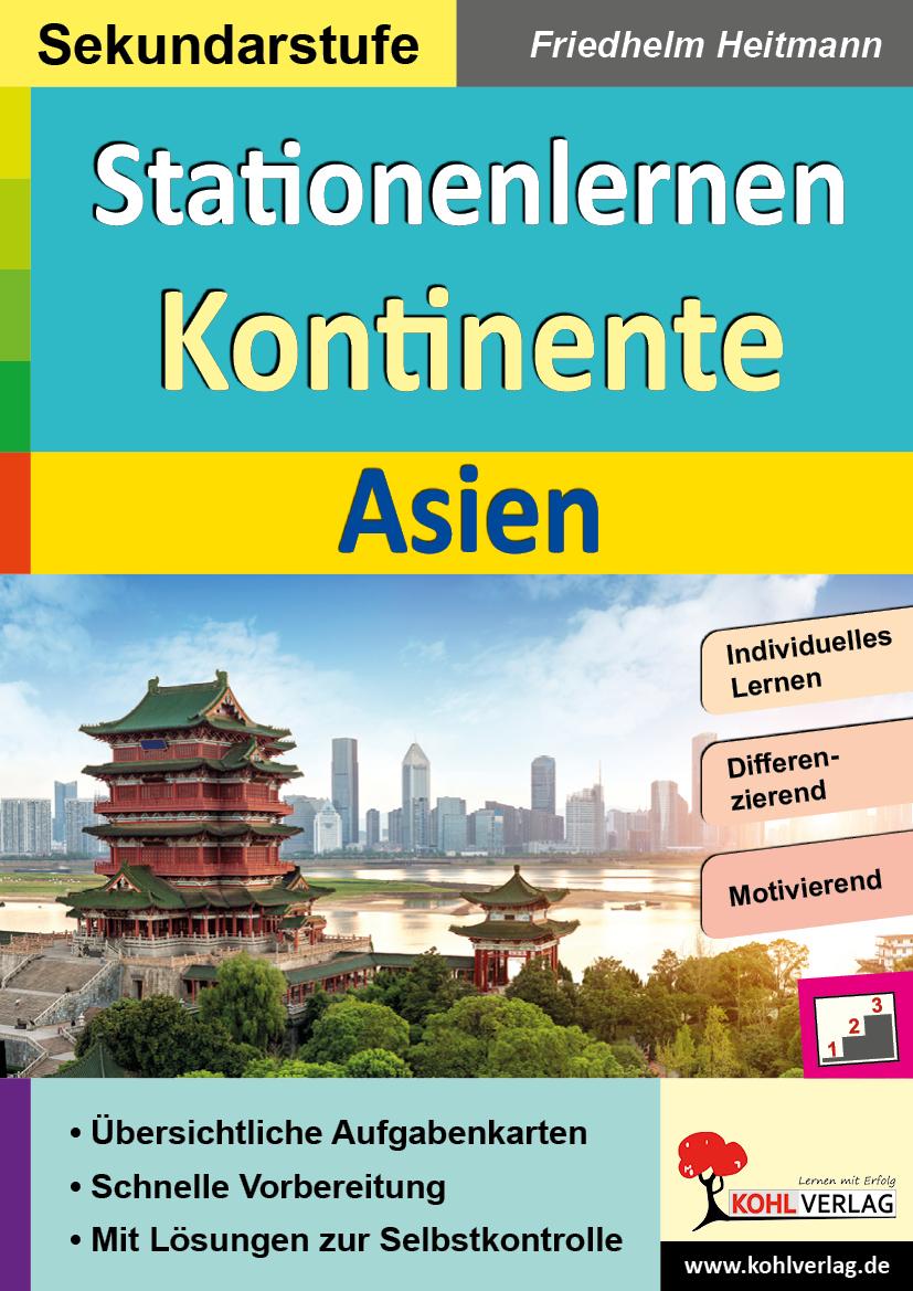 Vorderes Coverbild Stationenlernen Kontinente / Asien