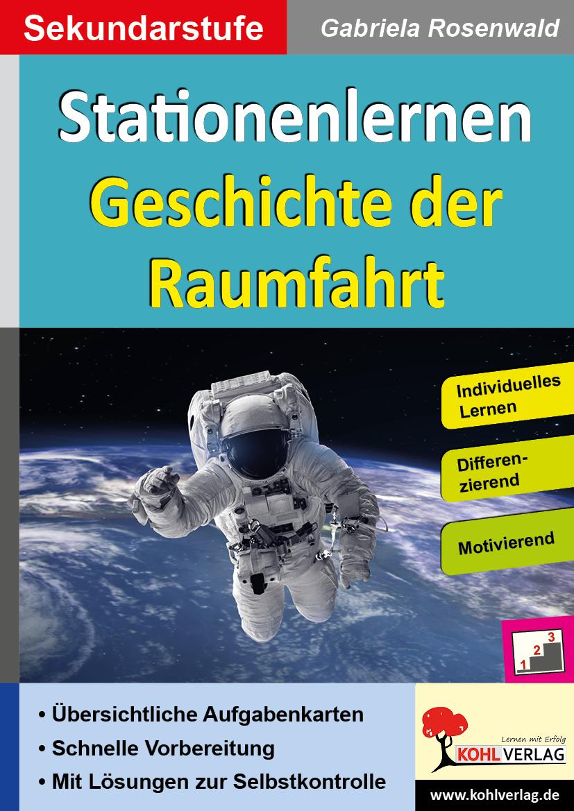 Vorderes Coverbild Stationenlernen Geschichte der Raumfahrt