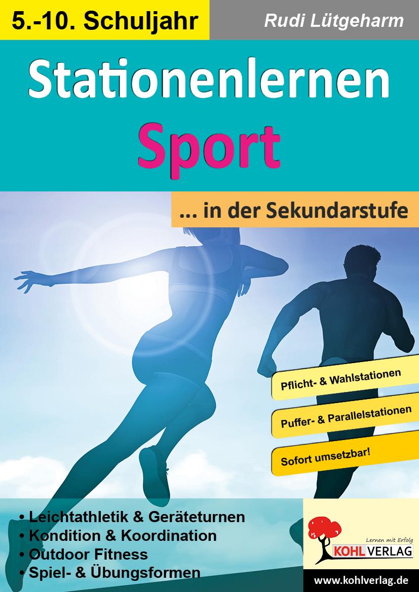 Vorderes Coverbild Stationenlernen Sport ... in der Sekundarstufe