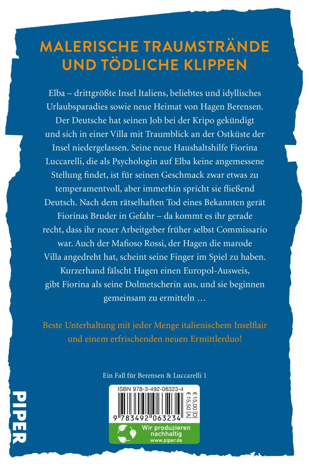 Rückseitencover Der Commissario und die Dottoressa - Sturm über Elba