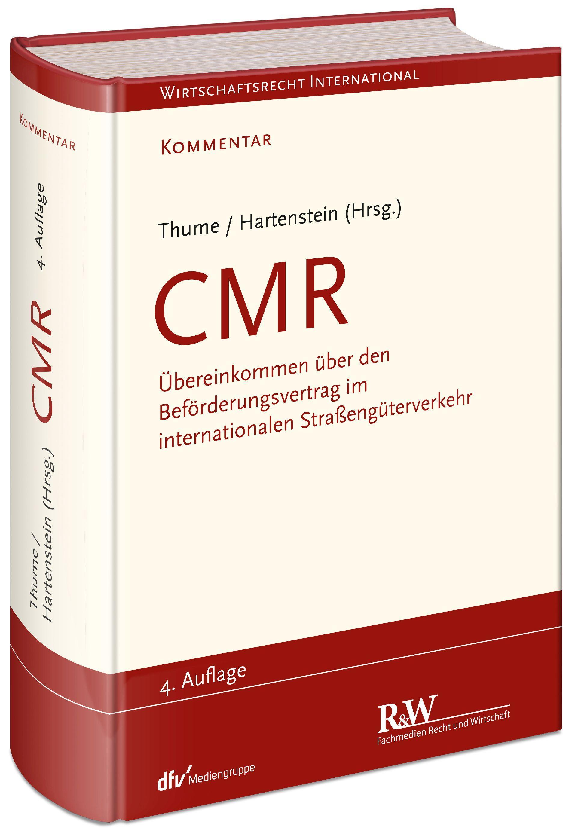 Vorderes Coverbild CMR - Kommentar