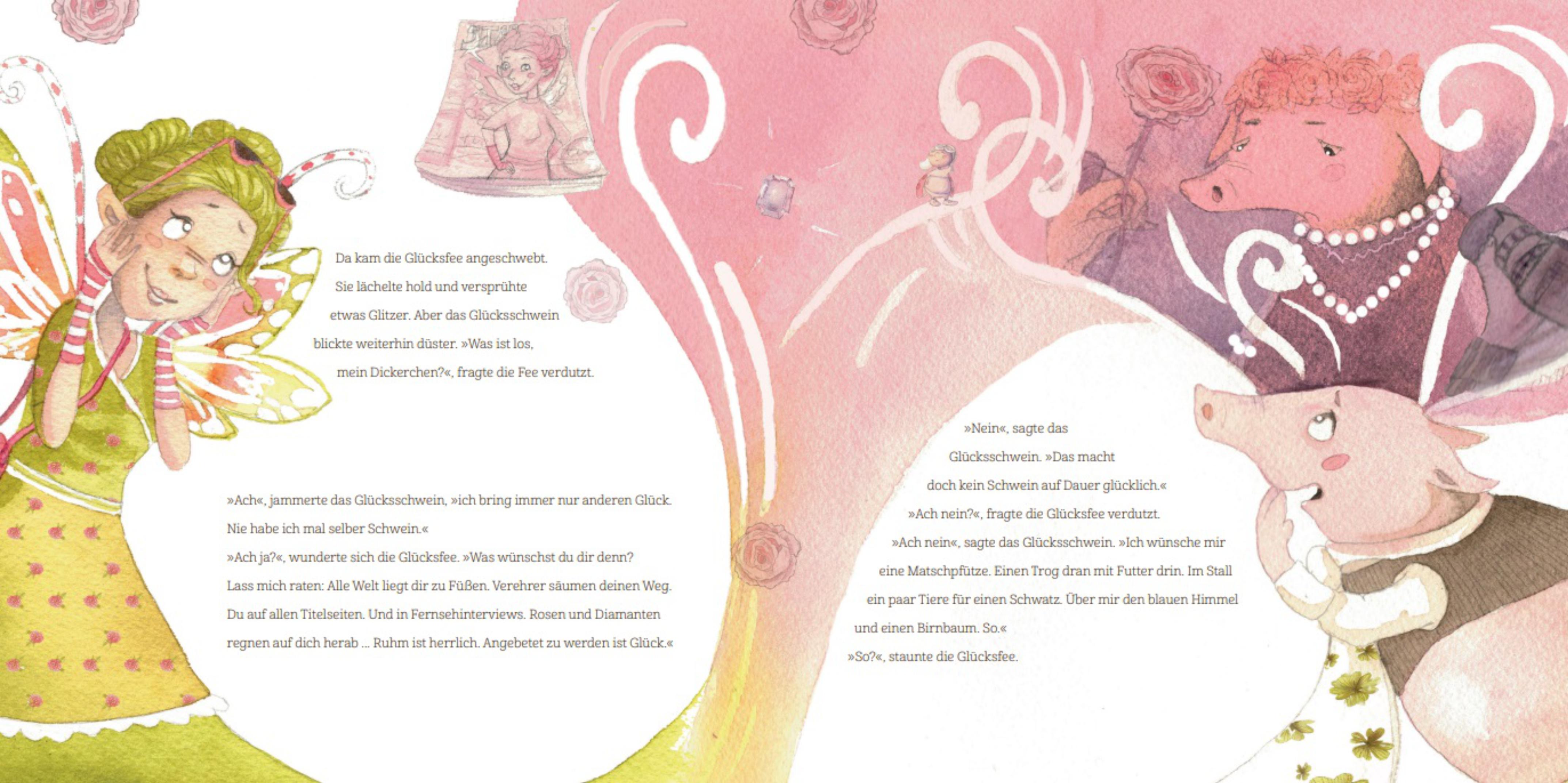 Beispielinhalt (Bild) Das Glücksschwein sucht das Glück