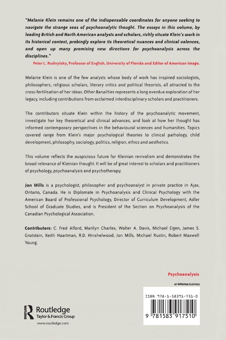 Rückseitencover Other Banalities